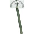 General Tools Square Head Protractor, 0 to 180 deg, Stainless Steel, Silver 17